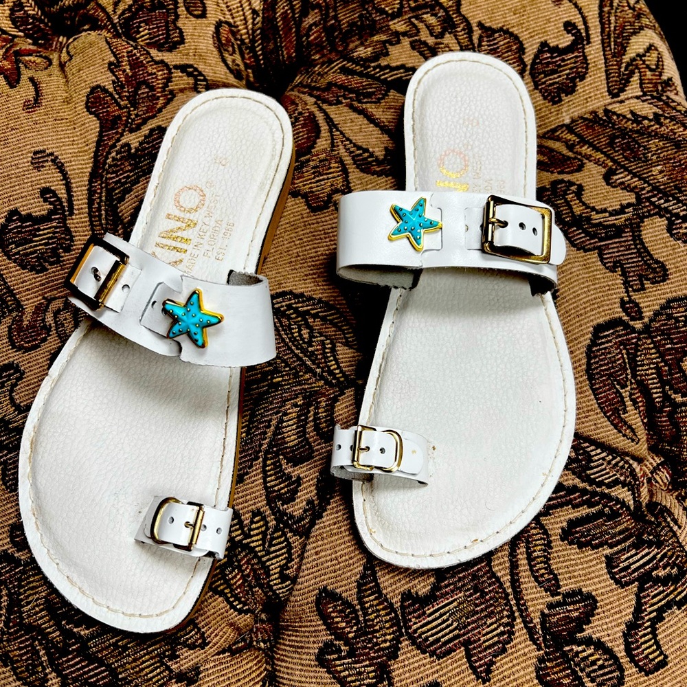 White Kino Sandals